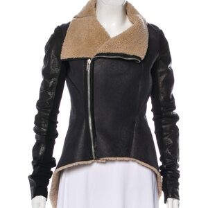 Black and Tan Women's Jacket. Rick Owens. Size L